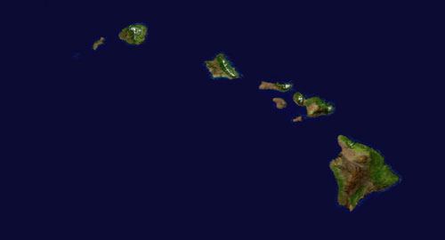 Main Hawaiian Islands detail map
