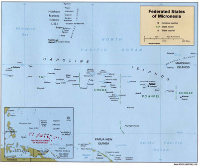 Federated States of Micronesia location map. More Photos