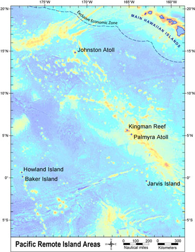Pacific Remote Island Areas location map