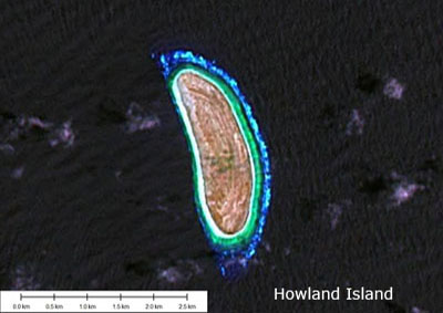 Howland Island satellite image