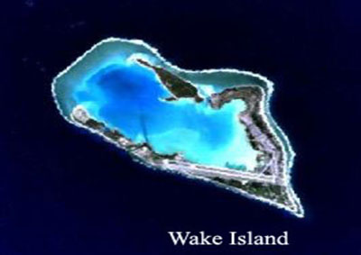 Wake Island satellite image