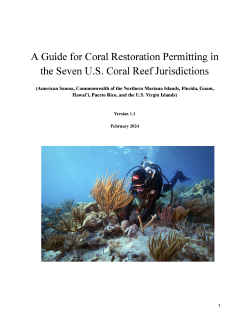 A Guide for Coral Restoration Permitting in the Seven U.S. Coral Reef Jurisdictions pdf cover