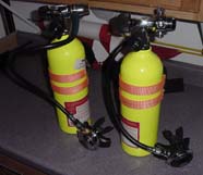 Image of scuba tanks with regulator